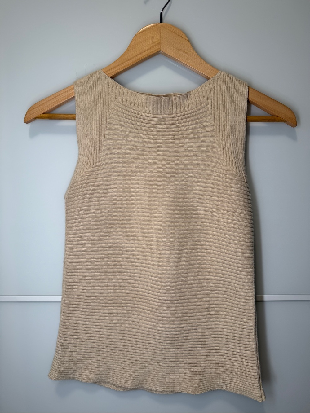 GAP Ribbed Sleeveless Tank - Beige